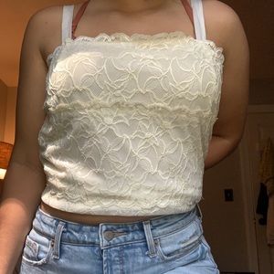 SUPER CUTE VINTAGE CAMI OFFWHITE